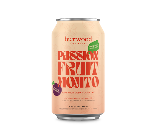 Passionfruit Mojito 4-pack Craft Cooler *Sells Out Fast* I Burwood Distillery