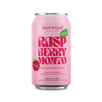 Raspberry Mojito 4-pack Craft Cooler *Sells Out Fast* I Burwood Distillery