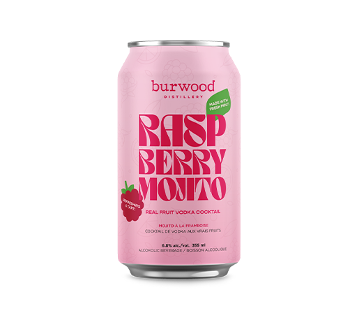 NEW Raspberry Mojito 4-pack Craft Cooler *Sells Out Fast* I Burwood Distillery