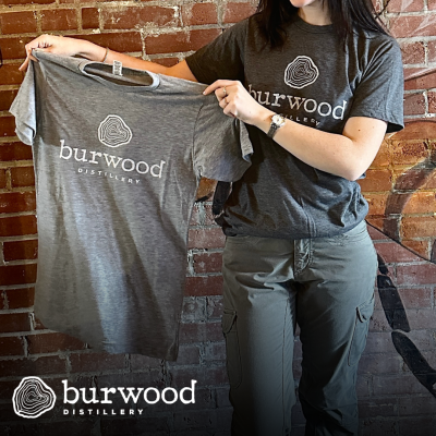 Burwood Logo Gray T-Shirt | Burwood Distillery
