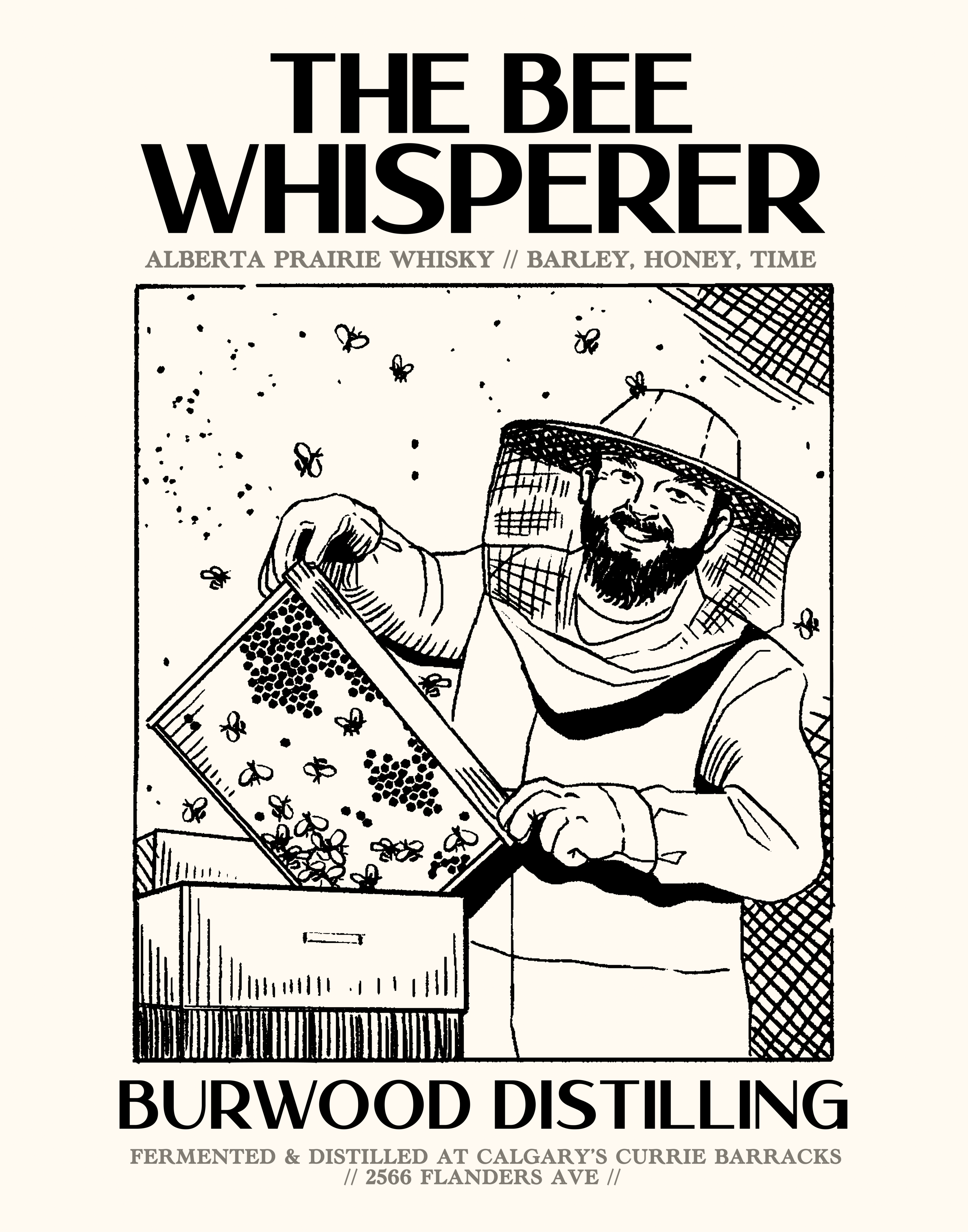 "The Bee Whisperer" Poster | 22"x 28" | Burwood Distillery