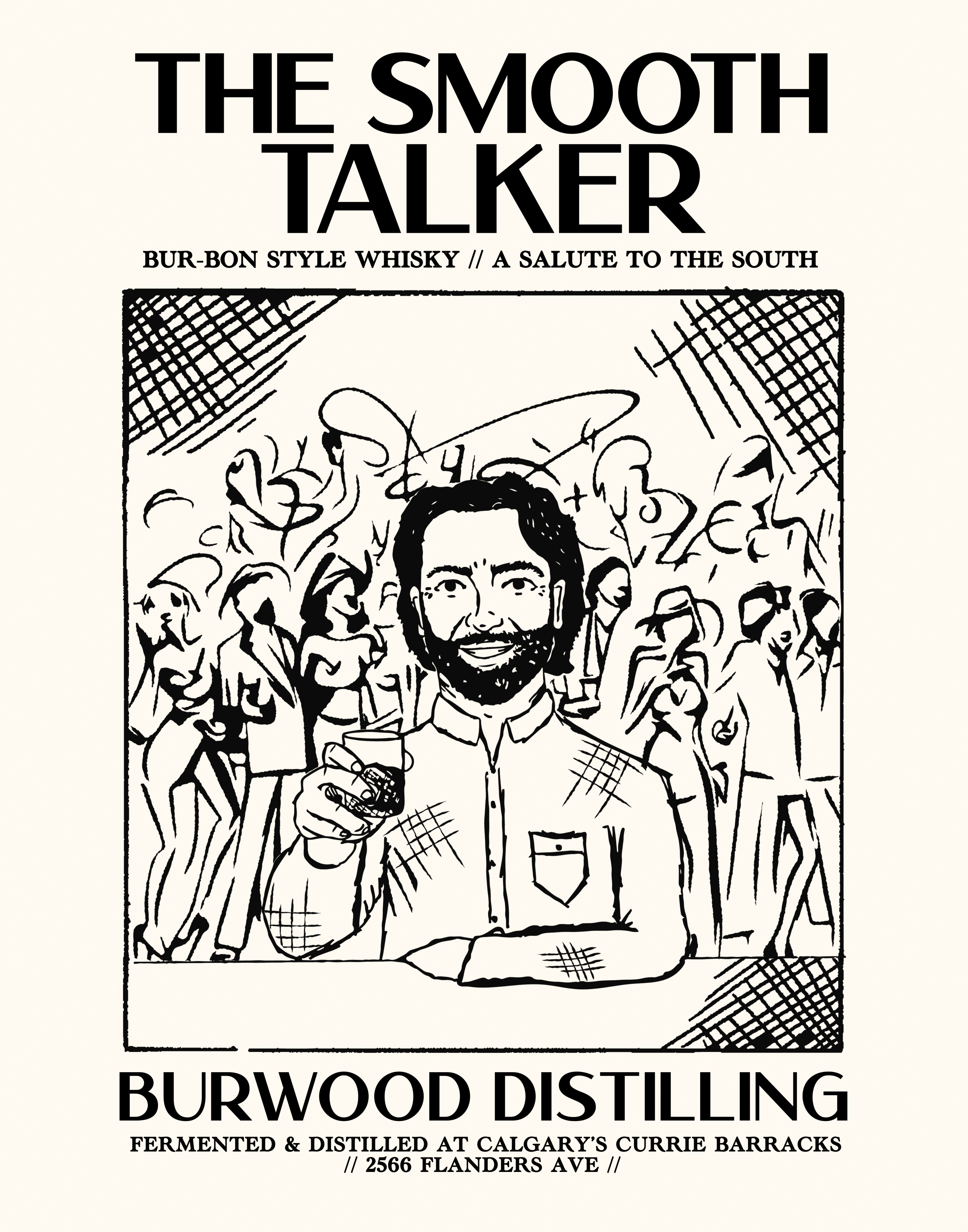"The Smooth Talker" Poster | 22"x 28" | Burwood Distillery
