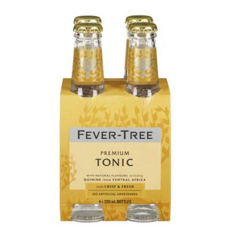 Fever Tree Premium Tonic (4-Pack 200 mL Bottles)